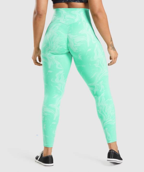 Damske Legíny Gymshark GS Power High Rise Svetlo Tyrkysové | FH3264159